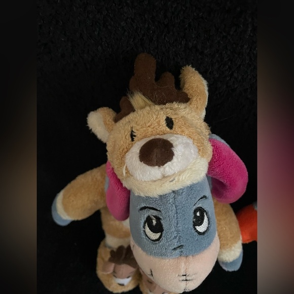 Vintage Holiday Disney Eeyore and Tigger Plush Set - reindeer and snowman - Picture 6 of 10